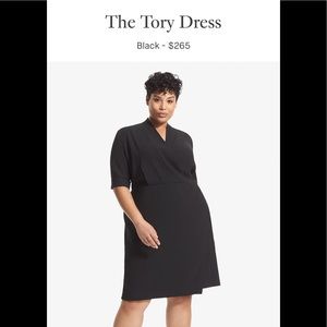 MM Lafleur Black Wrap Dress Size 2+